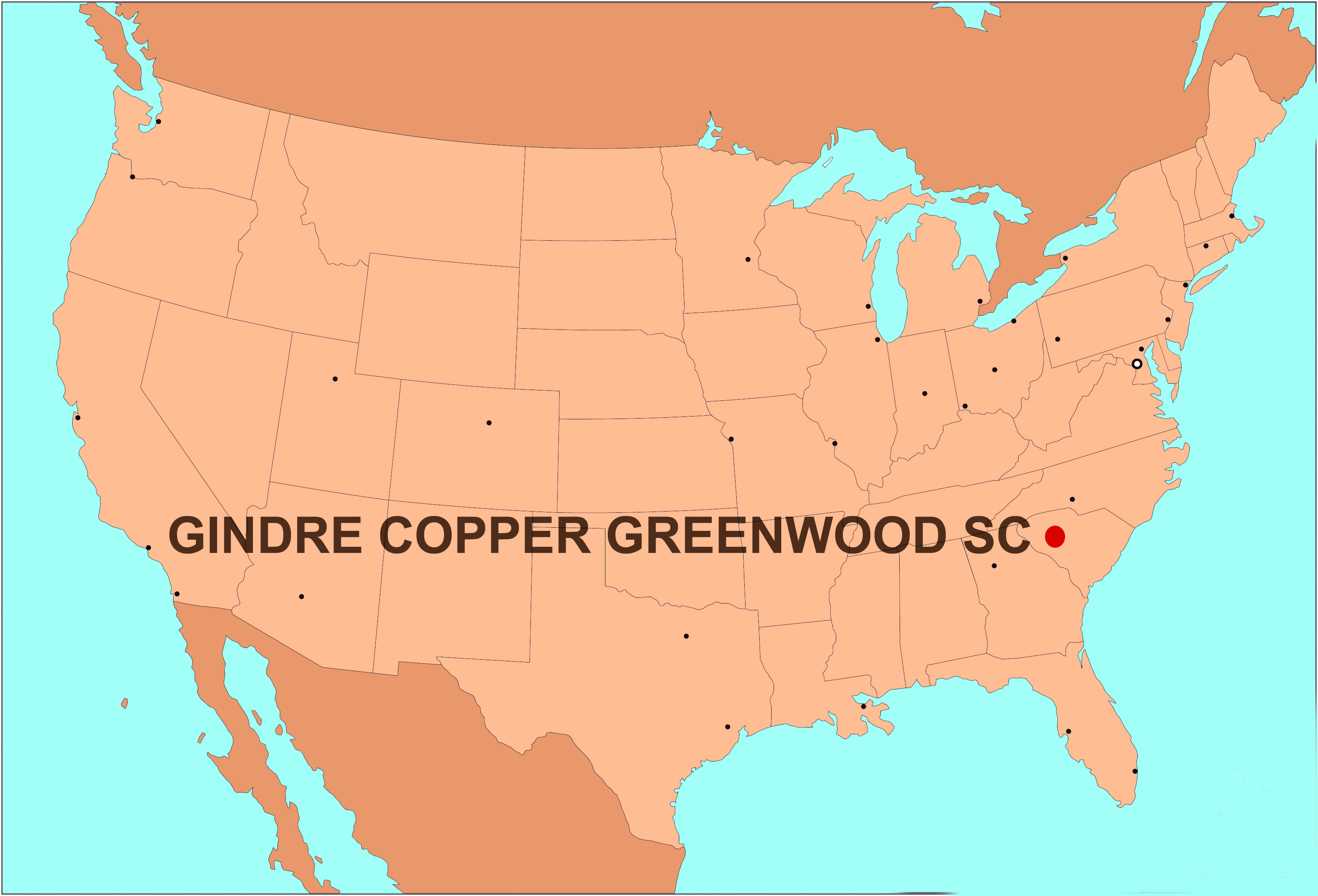 Gindre copper in USA